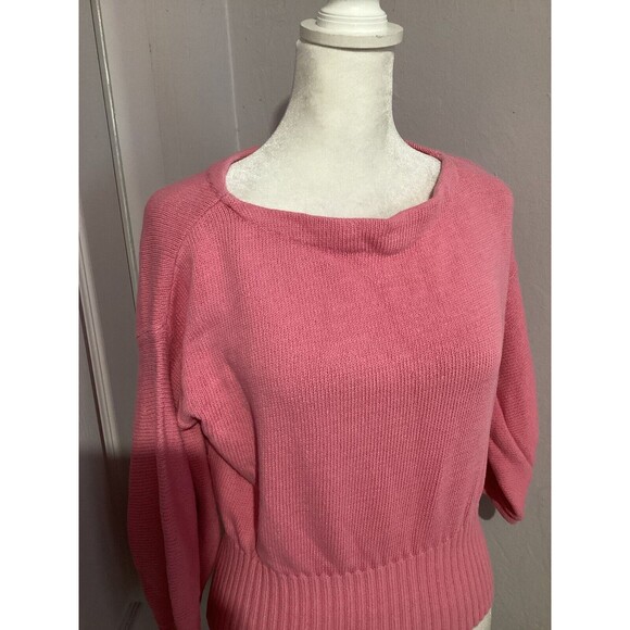 Knitted & Knotted Light Pink Knit Half Sleeve Blouse XS - Picture 2 of 8